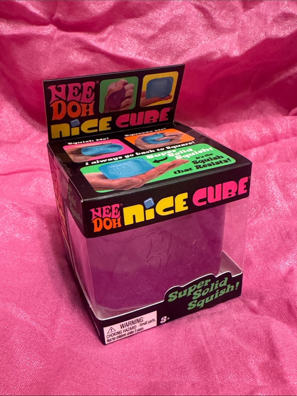 Needoh Nice Cube Pink Squishy